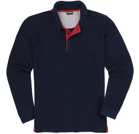 CF Duże Polo Longsleeve Adamo - Granat